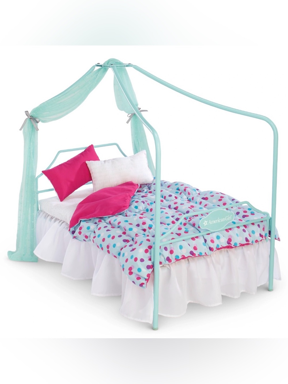 American Girl Truly Me Canopy Bed for 18" Dolls.